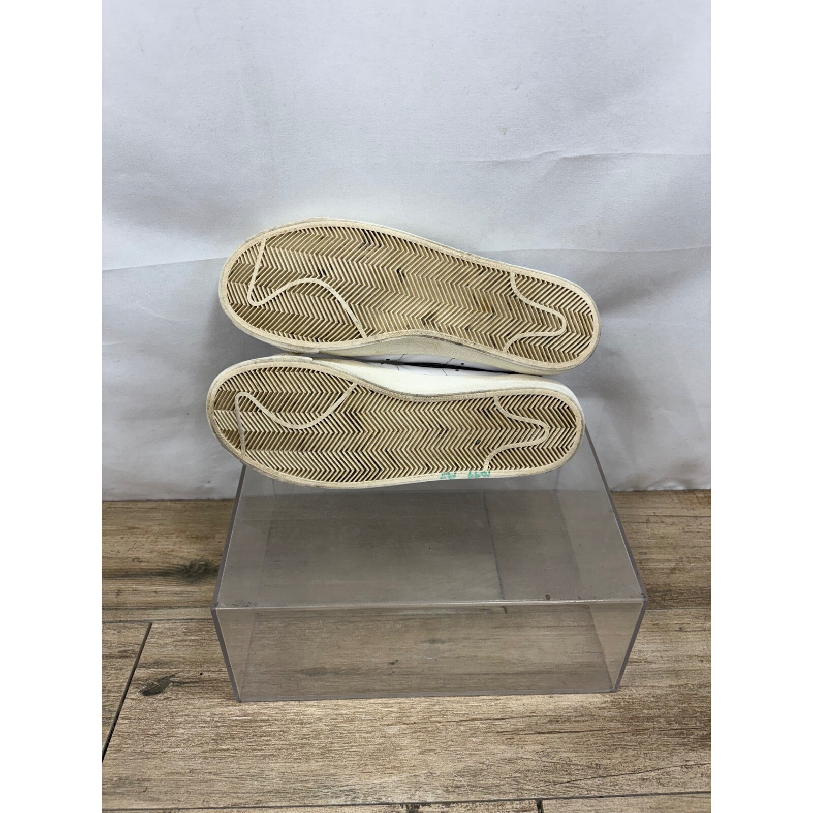 Nike Blazer Low Leather Sneakers Casual Retro Shoes White Black Size thumbnail 6