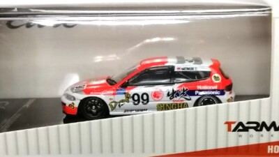 Tarmac Works 1/64 HONDA CIVIC EG6 Group A Racing Idemitsu Motion