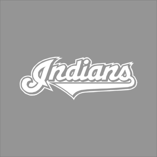 Cleveland Indians #2 logo squadra MLB 1 colore decalcomania vinile parete finestra auto - Foto 1 di 7