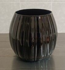 Vaso Nero Alto 12 Cm Base 12 Cm ∅ Vintage Forma Moderna Raro Design Vetro 