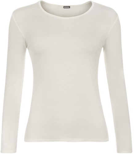 New Womens Long Sleeve Round Neck Plain Basic Ladies Stretch T-Shirt Top 8-14 - Picture 6 of 18