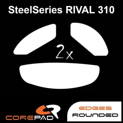 Corepad Skatez SteelSeries Rival 310 Hyperglides PTFE Teflon Ersatz Mausfüße