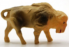 VTG CELLULOID BISON BUFFALO TOY VISCOLOID CO. USA
