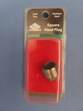  Smith Cooper 3/8" Square Head Plug.  304 SS.  #S3014SP003CS