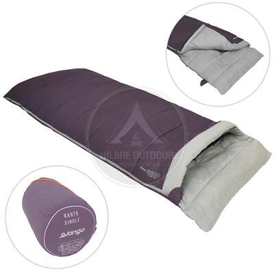 VANGO KANTO SCHLAFSACK SQUARE SINGLE 2 JAHRESZEITEN CAMPING AUSRÜSTUNG ARCTIC DUSK