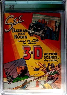 3-D BATMAN #nn CGC 4.0 Cr-OW 1953 Curt Swan, BAT GLASSES, Three Dimension