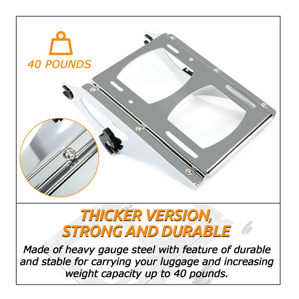 Paquete de maletero desmontable portaequipajes para Harley Davidson Touring Road Glide 2009-13 Foto 4 de 4