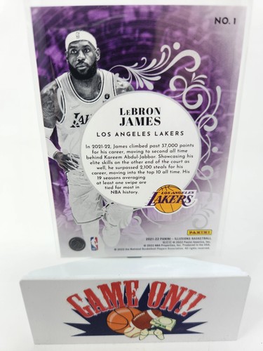 2021-22 Panini Illusions #1 LeBron James King of Cards - Picture 2 of 2