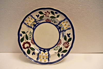 Antique Spode Copeland Garrett Gaudy Welsh Plate 10 Inch Scallop Edge Victoria''R