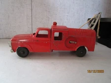 Hubley, Die-Cast Red Telephone Truck w/Boom & Hook