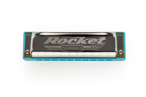 Hohner Progressive Series Rocket Low 10 Hole Diatonic Harmonica, Low F -M201616P - Picture 6 of 12