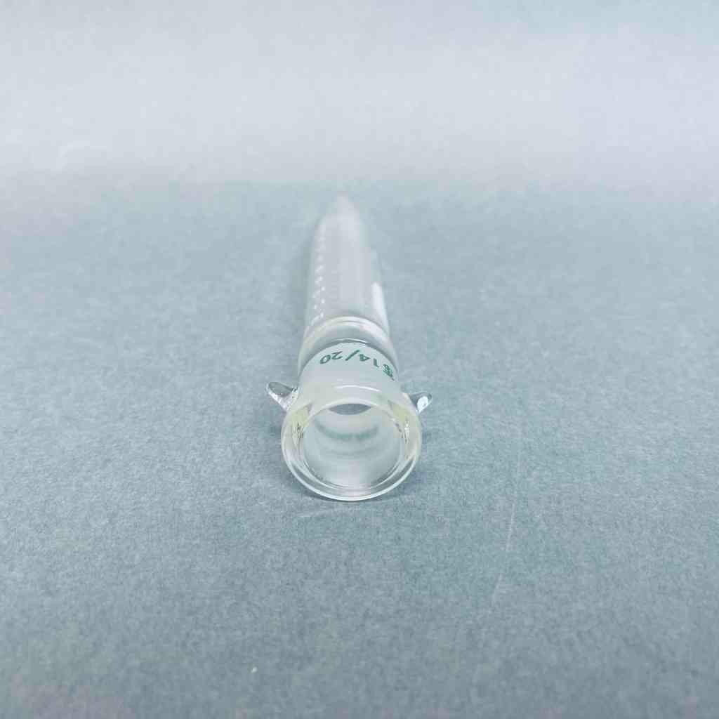 Chemglass Graduated Distilling Receiver Tube 12ml 14/20 Joint with Hooks 2 Tubes