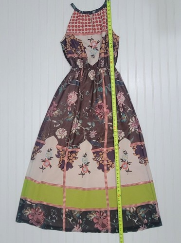 Anthropologie Vineet Bahl Garden Collage Maxikleid Größe 6 Indien - Bild 11 von 12