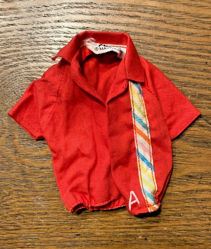 Vintage 1965 Mattel Allan Doll Original Red Shirt Japan