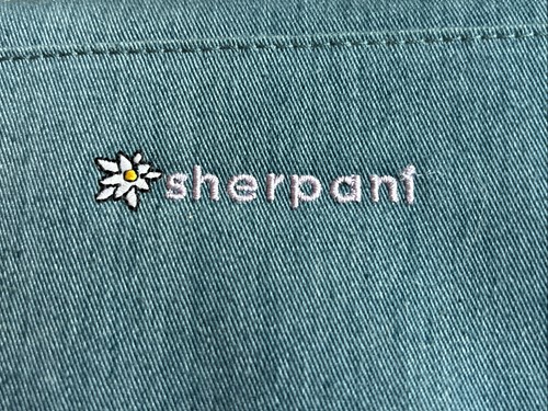Sherpani Zoe Viaje Hombro Cartera Bandolera Cremallera Alrededor Azul Denim Look - Imagen 2 de 7