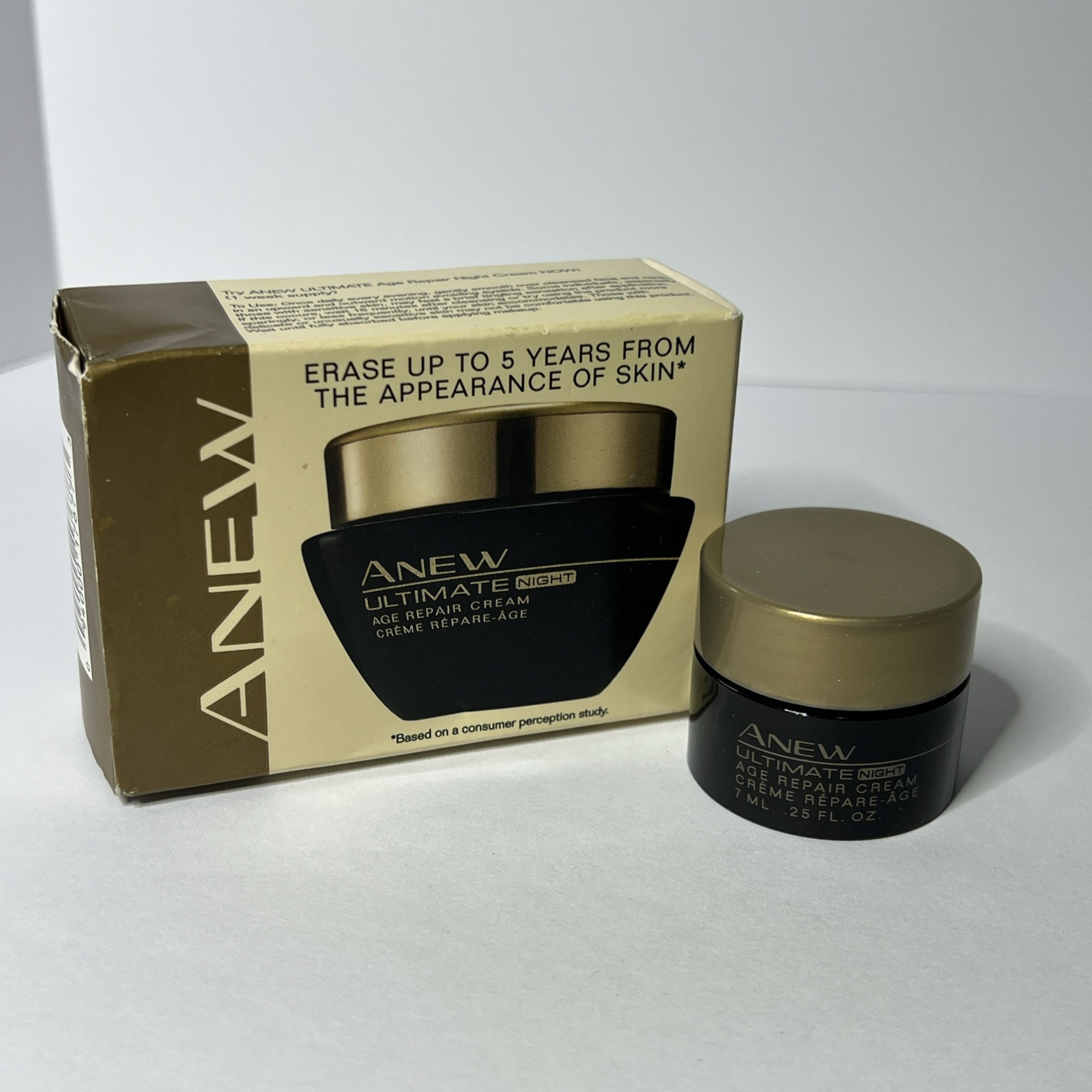 Avon Anew Ultimate Night Age Repair Cream 0.25 oz Travel Size Discontinued
