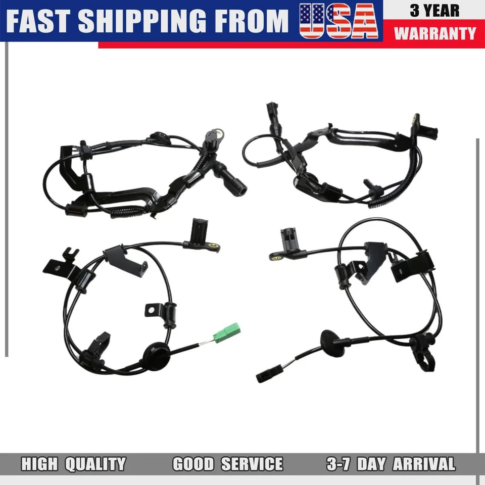 4*Se adapta a Ford Escape 2009-2012 Mercury Mariner ABS sensor de velocidad de rueda delantero y trasero Foto 2 de 4