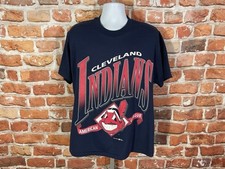 vintage 90s Cleveland Indians shirt L/M Chief Wahoo single stitched tee Guards