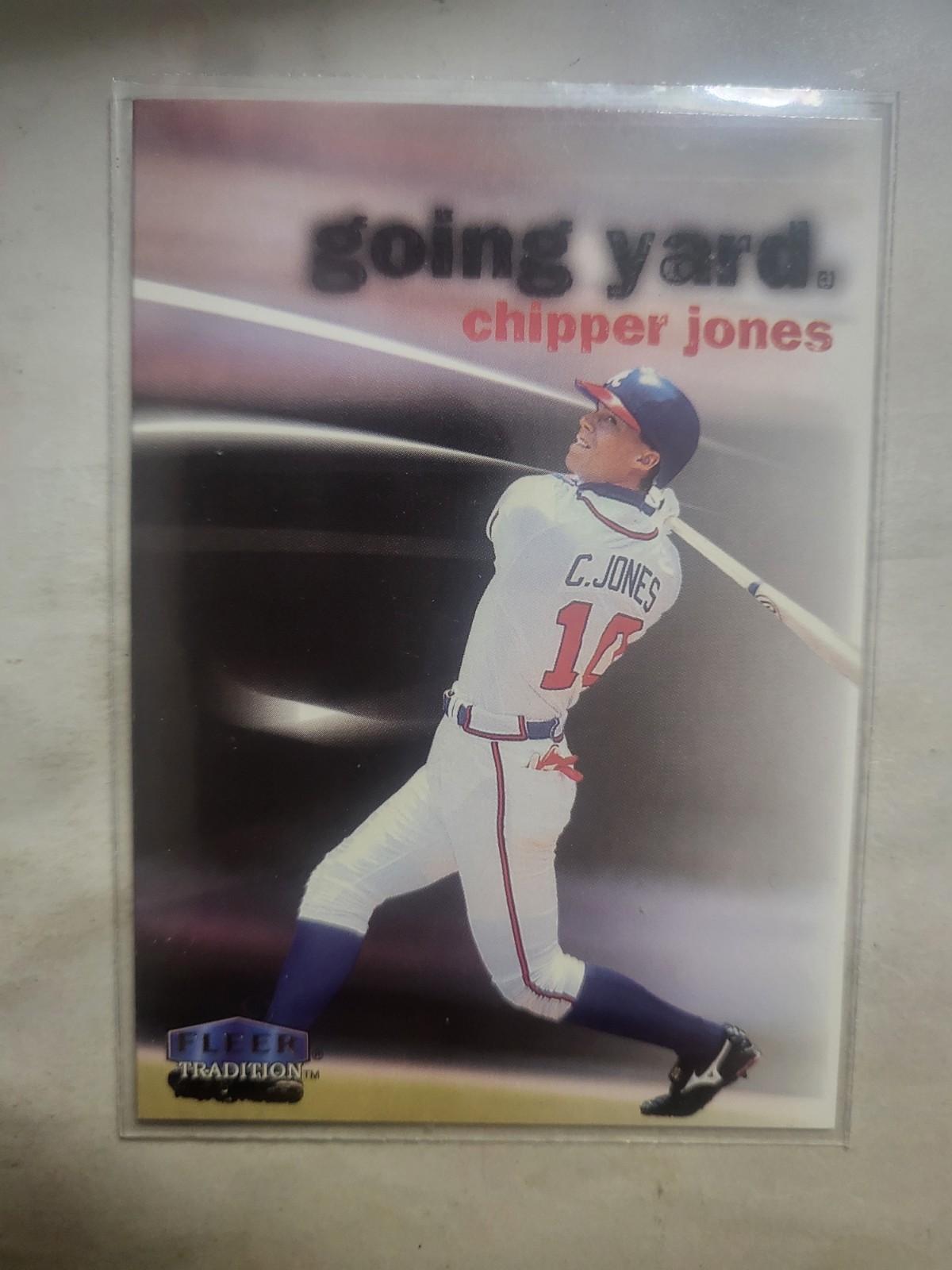 1999 Fleer Tradition Baseball Chipper Jones Going Yard # 8GY Atlanta Braves