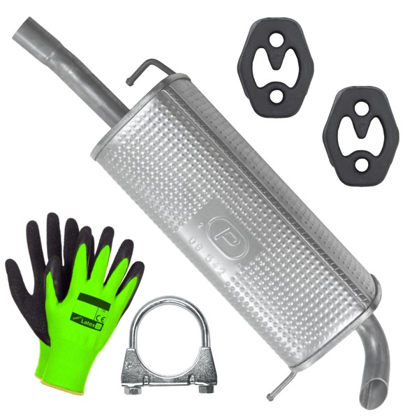 Auspuff Endtopf EndschaldäMpfer FüR Ford Fiesta 5 V MK5 1.25 1.3 1.4 (2001-2005)-image