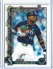 JULIO RODRIGUEZ 2025 TOPPS HOLIDAY SHORT PRINT #H186 IMAGE VARIATION MARINERS