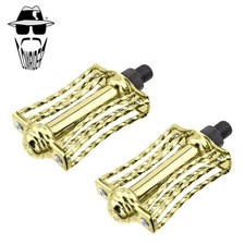 ORIGINAL LOWRIDER 1/2" Gold Butterfly Twisted Pedals Beach Cruiser Bicycles.