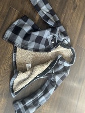 Kids Eddie Bauer Plaid/fleece Jacket. Size 6/7