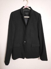 J. CREW Womens Wool Blazer Size 6 Black Single Button Academia Career