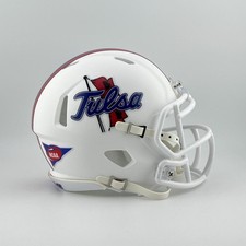 Tulsa Golden Hurricane CUSTOM Matte White Mini Football Helmet