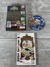 Magic Knight Rayearth (Sega Saturn, 1998) CIB w/Reg Card (Water Damage)