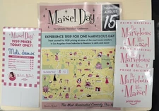 The Marvelous Mrs. Maisel Season 2 2019 Maisel Day LA Booklet Map Stickers Menu