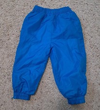 Vintage 90's Granimals Nylon Windbreaker Track Pants Size 18M Lined Teal Blue