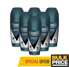Rexona Men Invisible Dry Roll-On Anti-Stain Sweat Odor Protection 45ml 6-Pack