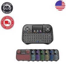 2.4 GHz RGB Backlit Mini Keyboard with Touchpad - Perfect for Smart Devices
