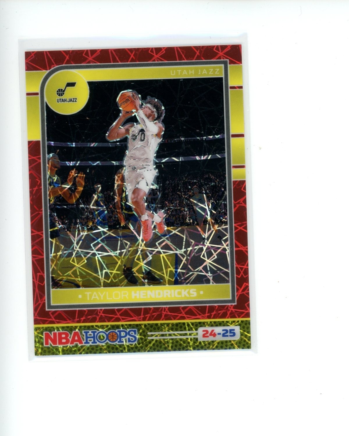 2024-25 Panini Hoops Premium Red Lazer Prizm #72 Taylor Hendricks #d 21/99