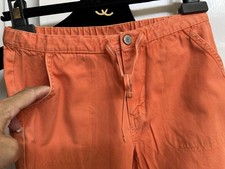 GAP ORANGE COTTON COMFY ELASTIC WAIST SCHOOL CASUAL JEANS PANTS KID 10