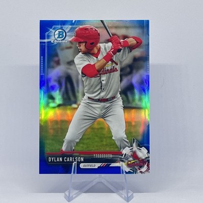 Dylan Carlson 2017 Bowman Draft Chrome Blue Refractor #BDC-89 #/150 Cardinals