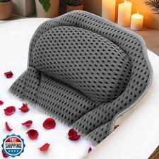 Bath Pillow Bathtub Pillow, 4D Bath Pillows for Tub Neck and Back