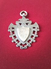 Antique Silver Uningraved Albert Chain Watch Fob, Charm, Pendant, Medal.