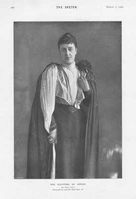 GRÄFIN VON ARRAN antiker Druck 1902