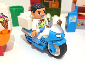 Lego DUPLO Pizzeria 10834 - 100% Complete Set w/ Minifigures Motorcycle & Pizzas