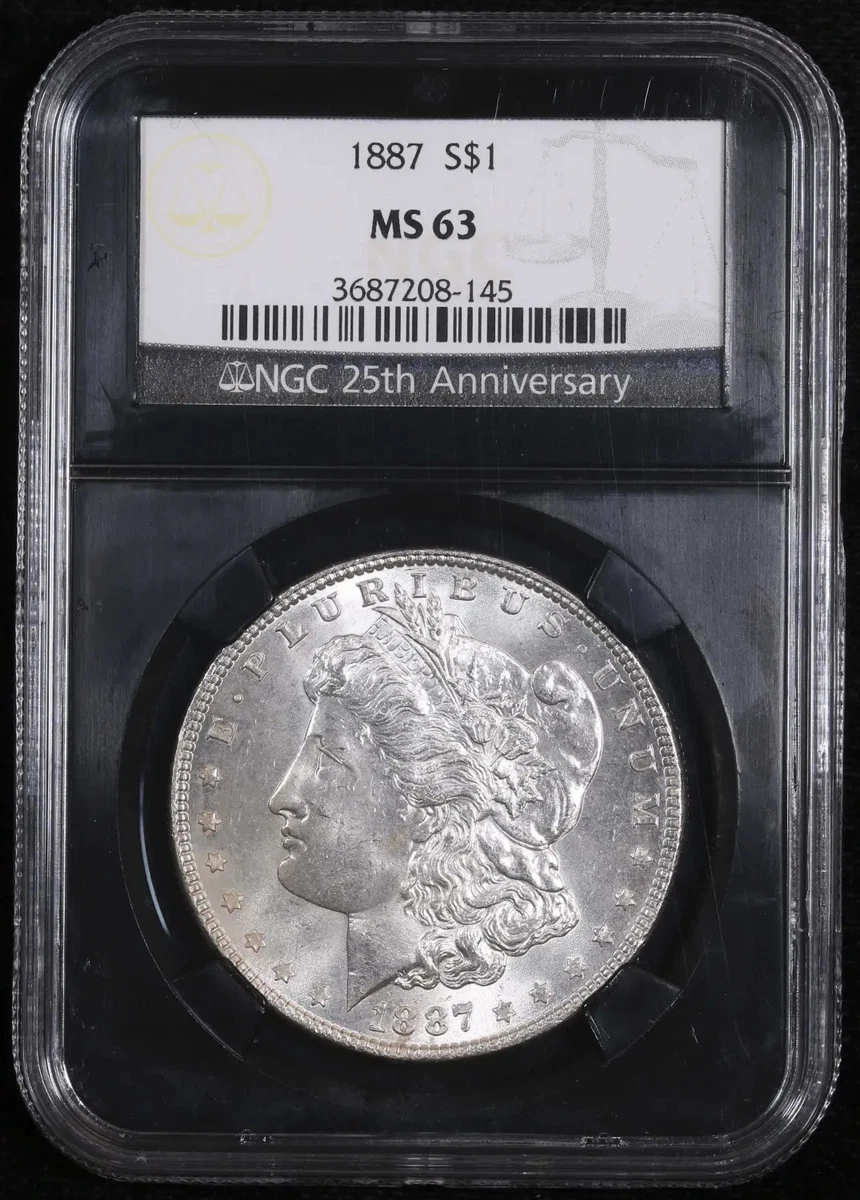 MS 63 Graded 1887 Year Morgan US Dollars (1878-1921) for sale | eBay