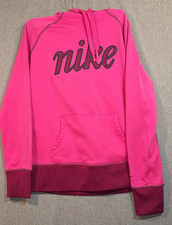 Girls Nike Youth Large Therma-Fit Sweatshirt Hoodie bright Hot Pink