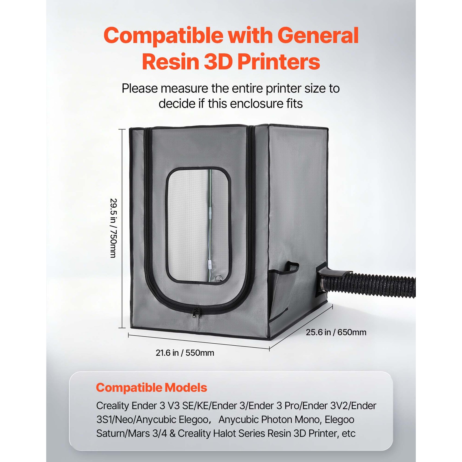 Caisson pour imprimante 3D Photon anti-odeur Uimoso avec ventilation active - 3