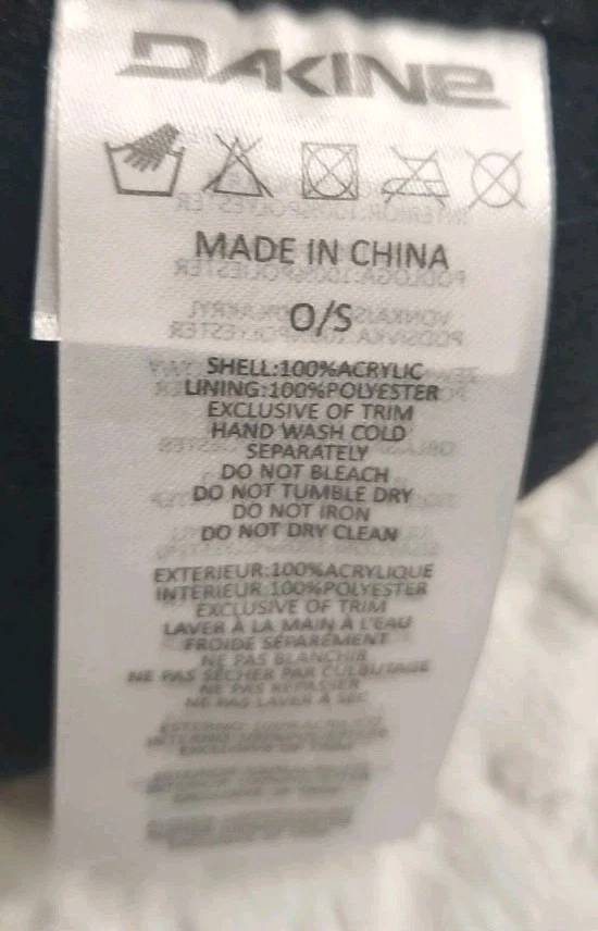 Mercancía Oficial Marca Dakine Para Hombre Negro Púrpura Logo Tejido Gorra Sombrero Talla Única Foto 3 de 3