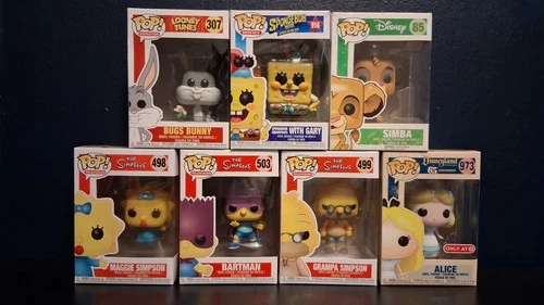 Funko Pop! Vinyl Cartoons And The Simspons Lot Animation
