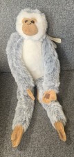 Chad Valley Grey Hanging Monkey Riptape Hands and Feet 20" Soft Toy Plush