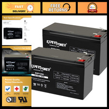 12V 9AH SLA AGM Rechargeable Battery Backup - 2 Pack, Sealed Lead Acid Power Sup