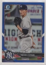 2018 Bowman Chrome Prospects Blue Refractor 59/150 Trevor Stephan #BCP168 4l3