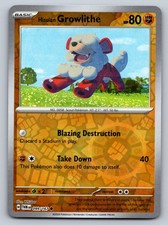 Carta Pokemon Hisuian Growlithe 099/167 Reverse Holo Twilight Masquerade - NM